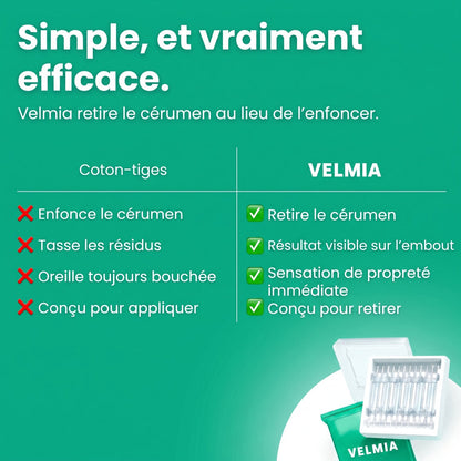 Comparatif coton-tiges et Velmia